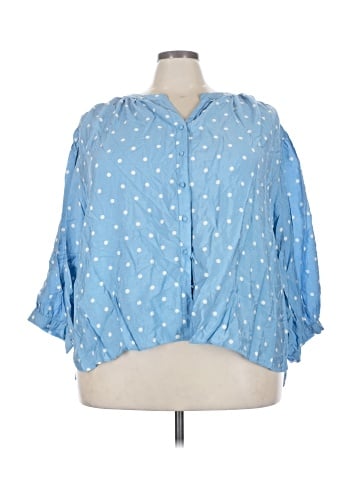 Rose + Olive 3/4 Sleeve Button-Down Shirt (view 1)