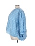 Rose + Olive Polka Dots Blue 3/4 Sleeve Button-Down Shirt Size 3X - photo 5