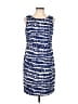 Evan Picone Graphic Blue Casual Dress Size 10 - photo 1