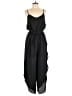 Unbranded 100% Polyester Solid Black Jumpsuit Size L - photo 1