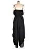Unbranded 100% Polyester Solid Black Jumpsuit Size L - photo 2