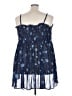 Torrid 100% Polyester Blue Tank Top Size 4X Plus (4) - photo 2