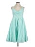 J.Crew Solid Teal Cocktail Dress Size L (estimated) - photo 1