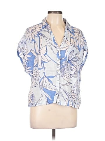 H By Halston Short Sleeve Blouse (view 1)