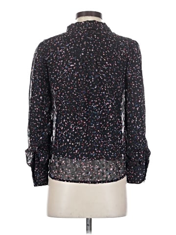 Aqua Long Sleeve Blouse (view 2)