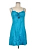 Esprit 100% Cotton Blue Casual Dress Size 6 - photo 1