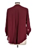 Lush 100% Polyester Burgundy 3/4 Sleeve Blouse Size L - photo 2
