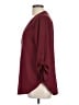 Lush 100% Polyester Burgundy 3/4 Sleeve Blouse Size L - photo 5