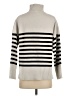 Maje Stripes Gray Turtleneck Sweater Size Lg (3) - photo 2