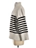 Maje Stripes Gray Turtleneck Sweater Size Lg (3) - photo 5