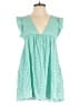 Mustard Seed 100% Cotton Teal Romper Size S - photo 1