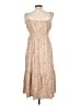 Lush 100% Rayon Tan Casual Dress Size L - photo 2