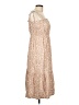 Lush 100% Rayon Tan Casual Dress Size L - photo 4