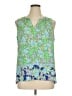 Rose + Olive Green Sleeveless Blouse Size XL - photo 1