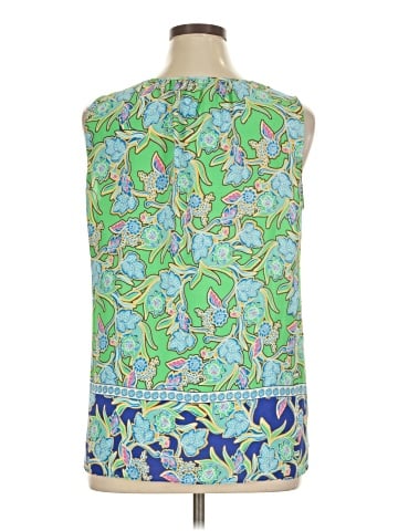 Rose + Olive Sleeveless Blouse (view 2)
