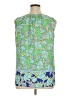 Rose + Olive Green Sleeveless Blouse Size XL - photo 2