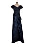 Xscape Blue Cocktail Dress Size 4 - photo 1