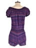 I Love H81 100% Rayon Tweed Purple Romper Size S - photo 2