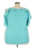Avenue Teal Short Sleeve Blouse Size 26 - 28 Plus - photo 2