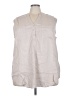 Torrid Ivory Sleeveless Button-Down Shirt Size 3X Plus (3) - photo 1