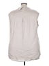 Torrid Ivory Sleeveless Button-Down Shirt Size 3X Plus (3) - photo 2