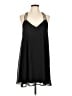 Express 100% Polyester Solid Black Cocktail Dress Size L - photo 1