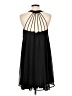 Express 100% Polyester Solid Black Cocktail Dress Size L - photo 2