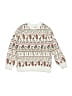 Hanna Andersson Paisley White Pullover Sweater Size 6 - 7 - photo 1