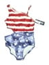 OshKosh B'gosh Stars Blue Two Piece Swimsuit Size 7 - photo 1