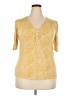 Boden Yellow Short Sleeve Blouse Size 20 - 22 - photo 1