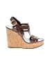 Tory Burch Brown Wedges Size 8 - photo 1