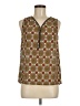 19 Cooper Brown Sleeveless Blouse Size M - photo 1
