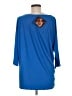 IMAN Blue 3/4 Sleeve Top Size M - photo 2