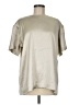 H&M 100% Polyester Metallic Tan Short Sleeve T-Shirt Size M - photo 1