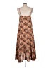 THML 100% Polyester Paisley Brown Casual Dress Size M - photo 2