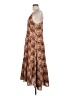 THML 100% Polyester Paisley Brown Casual Dress Size M - photo 5