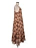 THML 100% Polyester Paisley Brown Casual Dress Size M - photo 4