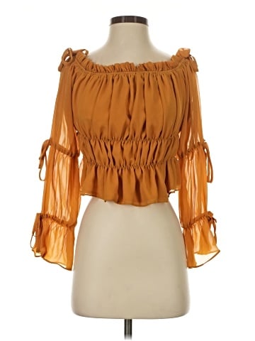 Missguided 3/4 Sleeve Blouse (view 1)