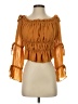Missguided 100% Polyester Orange 3/4 Sleeve Blouse Size 2 - photo 1