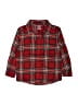 Carter's 100% Cotton Plaid Red Long Sleeve Button-Down Shirt Size 5T - photo 1