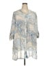 Ruby Rd. 100% Polyester Paisley Blue 3/4 Sleeve Blouse Size 24w - photo 1