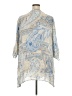 Ruby Rd. 100% Polyester Paisley Blue 3/4 Sleeve Blouse Size 24w - photo 2