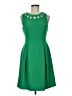 Eliza J Solid Green Cocktail Dress Size 6 - photo 1