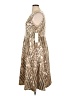 Calvin Klein 100% Polyester Metallic Gold Cocktail Dress Size 16 - photo 5