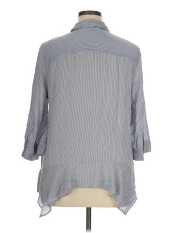 Simply Vera Vera Wang 3/4 Sleeve Button-Down Shirt (view 2)