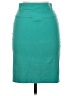 Express Solid Teal Casual Skirt Size M - photo 2