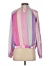Mystree 100% Polyester Stripes Pink Windbreaker Size S - photo 2