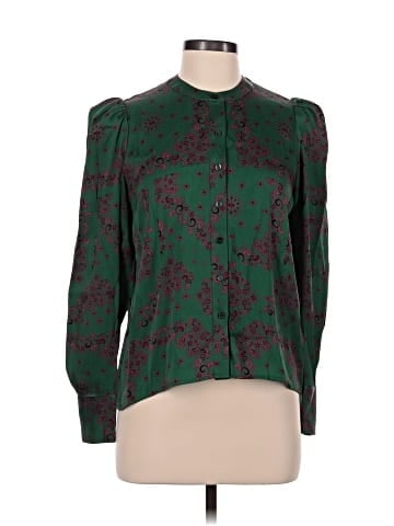 The Westside Long Sleeve Silk Top (view 1)
