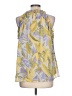 Entro 100% Polyester Yellow Sleeveless Blouse Size L - photo 2
