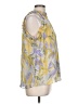 Entro 100% Polyester Yellow Sleeveless Blouse Size L - photo 4